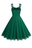 Laden Sie das Bild in den Galerie-Viewer, Hepburn Style Rockabilly Schwarzes Vintage Kleid