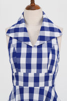 Laden Sie das Bild in den Galerie-Viewer, Rosa Pin Up Kariertes Vintage Kleid aus den 1950er Jahren