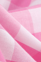 Laden Sie das Bild in den Galerie-Viewer, Rosa Pin Up Kariertes Vintage Kleid aus den 1950er Jahren