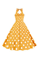 Laden Sie das Bild in den Galerie-Viewer, Rosa Polka Dots Pin Up Vintage 1950er Jahre Kleid