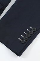 Laden Sie das Bild in den Galerie-Viewer, Marine zweireihiger Herren Blazer