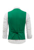Laden Sie das Bild in den Galerie-Viewer, Grünes einreihiges Schal Revers Herren Anzug Weste