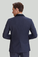 Laden Sie das Bild in den Galerie-Viewer, Herrengrau 3-teiliger Ein-Knopf-Smoking