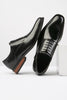 Laden Sie das Bild in den Galerie-Viewer, Schwarze Herren Leder Slip-On Kleid Schuhe