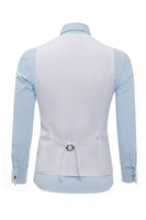 Laden Sie das Bild in den Galerie-Viewer, Burgunder Schal Revers Einreihige Herren Anzug Weste