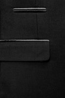 Laden Sie das Bild in den Galerie-Viewer, Grauer Schal Revers Herren 3 Stück Anzüge