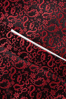 Laden Sie das Bild in den Galerie-Viewer, Schwarzer Schal Revers Jacquard 3 Stück Herren Anzüge