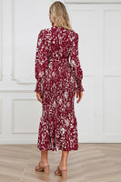 Laden Sie das Bild in den Galerie-Viewer, V-Ausschnitt Langärmeliges Schwarzes Freizeitkleid