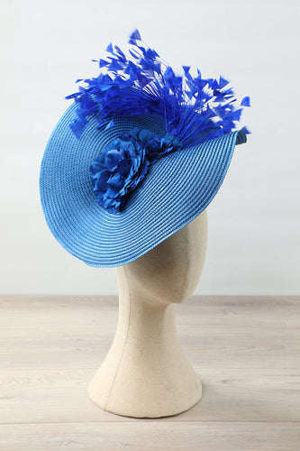 Blau Frauen Anlass Hut
