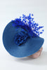 Laden Sie das Bild in den Galerie-Viewer, Blau Frauen Anlass Hut