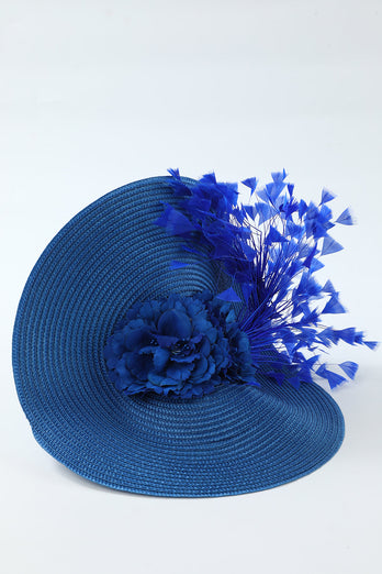 Blau Frauen Anlass Hut