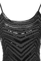 Laden Sie das Bild in den Galerie-Viewer, Fransiges Vintage Paillettenkleid aus den 1920er Jahren