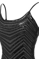 Laden Sie das Bild in den Galerie-Viewer, Fransiges Vintage Paillettenkleid aus den 1920er Jahren