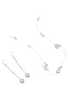 Laden Sie das Bild in den Galerie-Viewer, Große Strass Fish Silk Thread Braut Stirnband Ohrringe