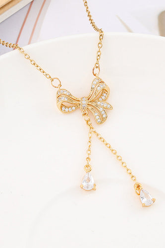 Goldene Schleife Halskette