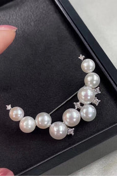 Natürliche Perlen Brosche