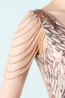 Laden Sie das Bild in den Galerie-Viewer, Weißes Meerjungfrauen Abendkleid mit tiefem V-Ausschnitt