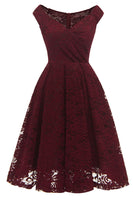 Laden Sie das Bild in den Galerie-Viewer, Vintage A-Linie Spitzenkleid