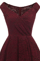 Laden Sie das Bild in den Galerie-Viewer, Vintage A-Linie Spitzenkleid