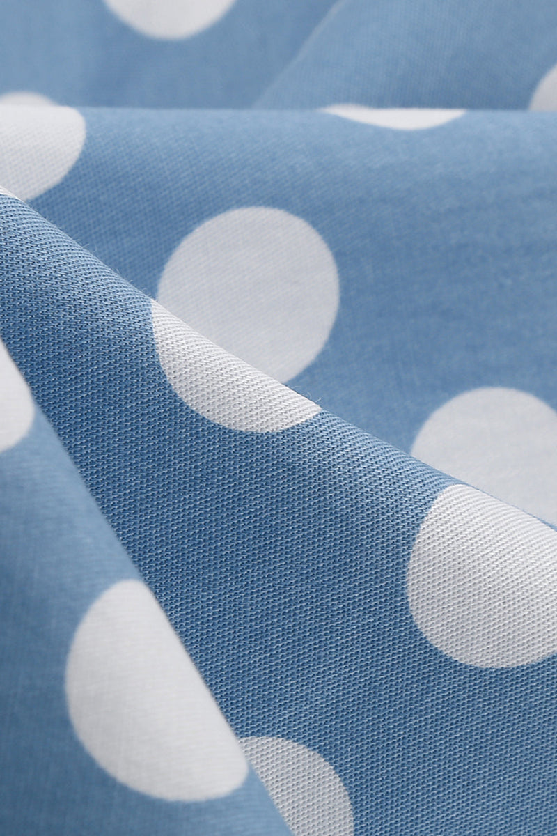 Laden Sie das Bild in den Galerie-Viewer, Polka Dots Swing Kleid aus den 1950er Jahren