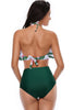 Laden Sie das Bild in den Galerie-Viewer, Grünes Neckholder Blätter zweiteiliges Bikini
