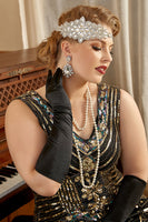 Laden Sie das Bild in den Galerie-Viewer, Kopfstück Drop Ohrringe Fünf Stück 1920er Jahre Party Zubehör Set