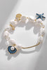 Laden Sie das Bild in den Galerie-Viewer, Blue Shell Seestern Perlen Armband
