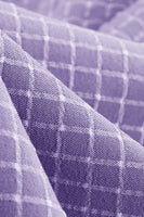 Laden Sie das Bild in den Galerie-Viewer, Blush Plaid Swing 1950er Jahre Kleid mit kurzen Ärmeln