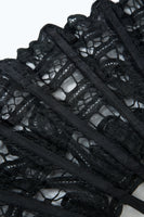 Laden Sie das Bild in den Galerie-Viewer, Schwarzer Fächer aus den 1920er Jahren mit Fransen