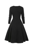 Laden Sie das Bild in den Galerie-Viewer, Kariertes bedrucktes Taillen Halloween Retro Kleid