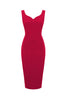 Laden Sie das Bild in den Galerie-Viewer, Rotes Bodycon Vintage Kleid aus den 1960er Jahren