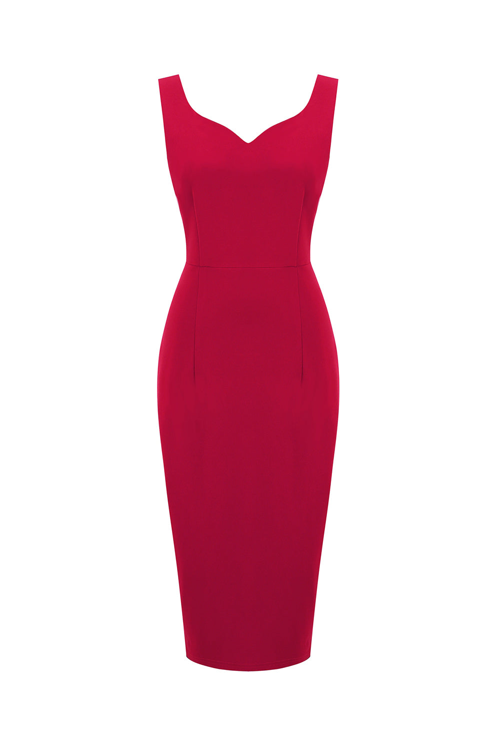 Rotes Bodycon Vintage Kleid aus den 1960er Jahren