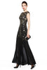 Laden Sie das Bild in den Galerie-Viewer, Schwarzes Pailletten Kleid aus den 1920er Jahren