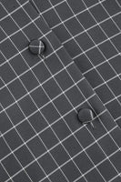 Laden Sie das Bild in den Galerie-Viewer, Grau kariertes Revers Ausschnitt Vintage Kleid