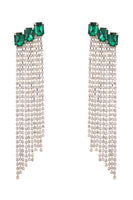 Laden Sie das Bild in den Galerie-Viewer, Fuchsia Strassstein Party Ohrringe