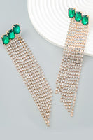 Laden Sie das Bild in den Galerie-Viewer, Fuchsia Strassstein Party Ohrringe