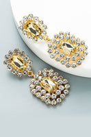 Laden Sie das Bild in den Galerie-Viewer, Golden Strass Party Ohrringe