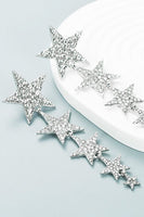 Laden Sie das Bild in den Galerie-Viewer, Fuchsia Fünfzackige Sterne Ball ohrringe