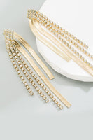 Laden Sie das Bild in den Galerie-Viewer, Goldene Strass Party ohrringe