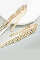 Laden Sie das Bild in den Galerie-Viewer, Goldene Strass Party ohrringe