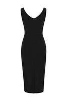 Laden Sie das Bild in den Galerie-Viewer, Schwarzes Bodycon 1960er Jahre Kleid