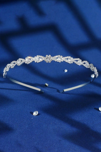 Silberne Strasssteine Hochzeit Stirnband