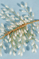 Laden Sie das Bild in den Galerie-Viewer, Silber Perle Braut Haarspange