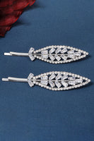 Laden Sie das Bild in den Galerie-Viewer, Strass-Blatt-Pony Seitliche Haarspange