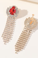 Laden Sie das Bild in den Galerie-Viewer, Funkelnde Strasssteine Wassertropfen Quasten Ohrringe