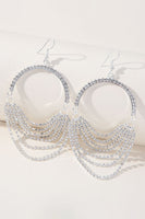 Laden Sie das Bild in den Galerie-Viewer, Funkelnde Silber Ohrringe mit Strasssteinen