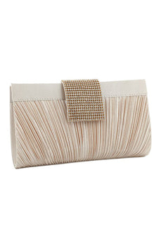 Champagner Perlen Party-Clutch