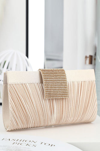 Champagner Perlen Party-Clutch