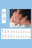 Laden Sie das Bild in den Galerie-Viewer, 24 Stück Blau Press On Nails Transparenter Falscher Nagel