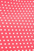 Laden Sie das Bild in den Galerie-Viewer, Rosa Rot Polka Dots Puffärmel 1950er Jahre Kleid